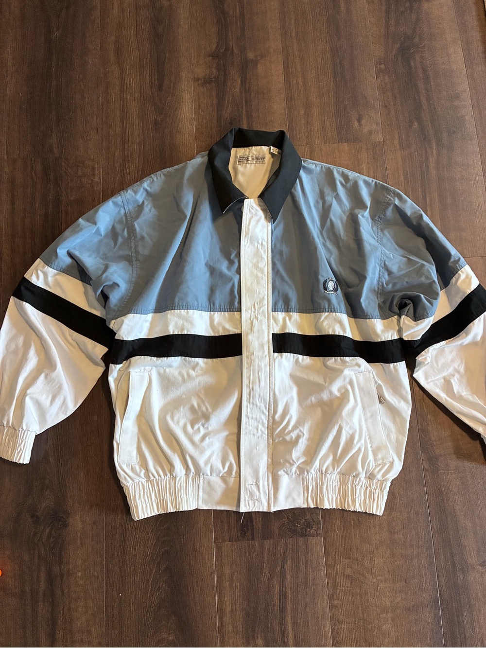 Vintage Alan Sport Colorblock Windbreaker Jacket Men’s M 90s Y2K